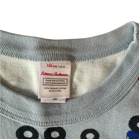 Hanna Andersson Transportation Short John Pajamas 130 (8) - Picture 2 of 2